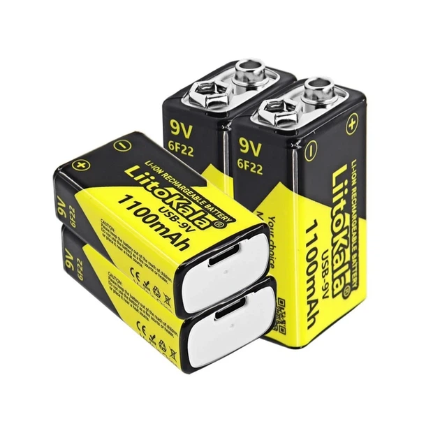 Акумулятор LiitoKala Lii-USB-9V type-C 1100mah - Фото 1 Акумулятор LiitoKala Lii-USB-9V type-C 1100mah - зображення 1