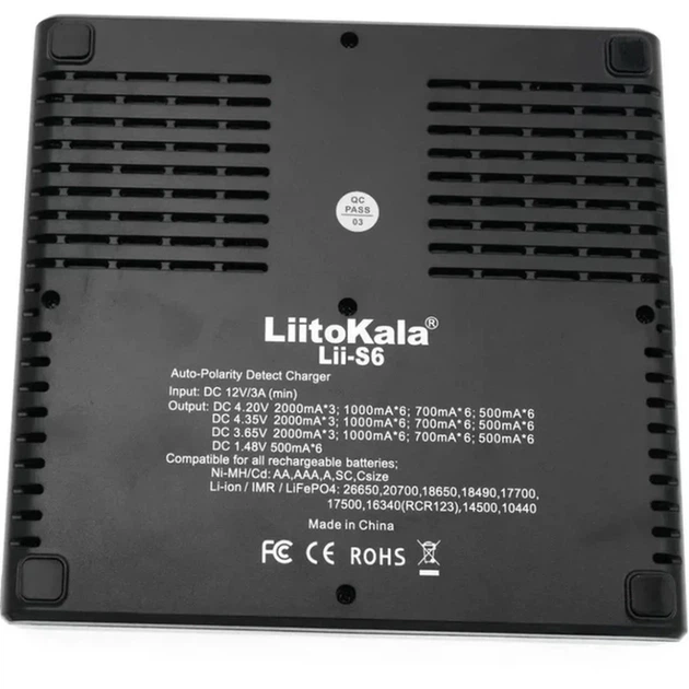 Універсальний зарядний пристрій LiitoKala Lii-S6 EU на 6 каналів + автомобільний кабель - изображение 3