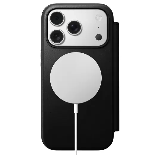 Кожаный чехол-книжка Nomad Modern Leather Case Folio Black для iPhone 17 Pro (NM014193858) - изображение 2