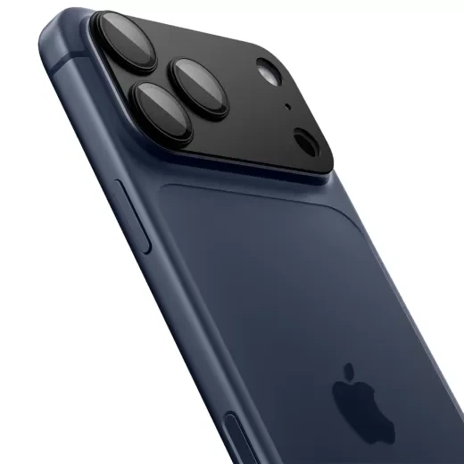 Защитное стекло для камеры Spigen Optik Pro XL EZ Fit Black для iPhone 17 Pro Max (AGL10649) - изображение 2