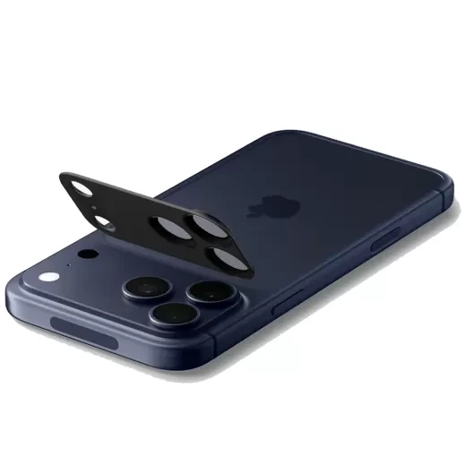 Защитное стекло для камеры Spigen Optik Pro XL EZ Fit Black для iPhone 17 Pro Max (AGL10649) - изображение 5