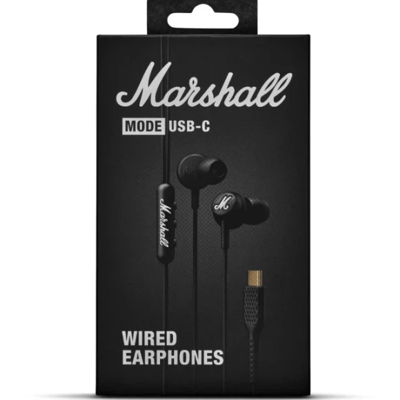 Проводные наушники Marshall Mode USB-C Black - Фото 8 Проводные наушники Marshall Mode USB-C Black - изображение 8