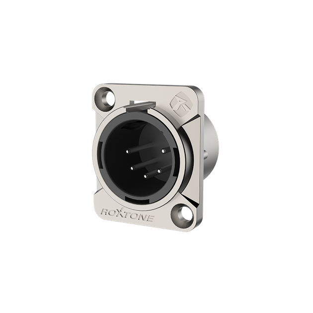 Роз'єм Roxtone RX5MD-NT 5-pin XLR male (папа) - Фото 1 Роз'єм Roxtone RX5MD-NT 5-pin XLR male (папа) - зображення 1