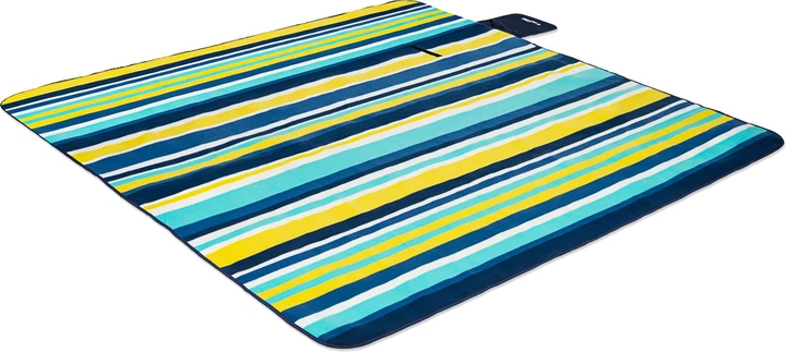 Килимок для пікніка Outtec з термоізоляцією 200 × 200 см Lime Lines 205912 (5905884429228) - зображення 2
