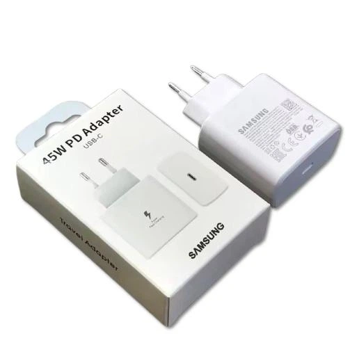 Зарядное устройство Sаmsung 45W Адаптер (блок без кабеля) быстрая зарядка Type-C/Type-C Белый - изображение 3