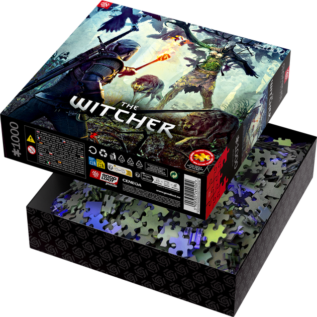 Puzzle GOOD LOOT Gaming Puzzle: Wiedźmin Mapa Królestw Północy 1000 elementów (5908305251767) - obraz 4