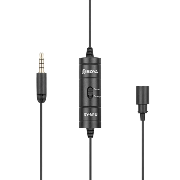 Микрофон петличный BOYA BY-M1S проводной Black (6971008029406) - изображение 2