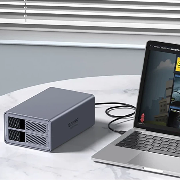 Матриця дисків Orico 9828RU3 ProRAID 2 Big DAS на 2 диски 2.5"/3.5" SATA HDD/SSD з RAID-контролером Gray (6942227137524) - Фото 3 Матриця дисків Orico 9828RU3 ProRAID 2 Big DAS на 2 диски 2.5"/3.5" SATA HDD/SSD з RAID-контролером Gray (6942227137524) - зображення 3