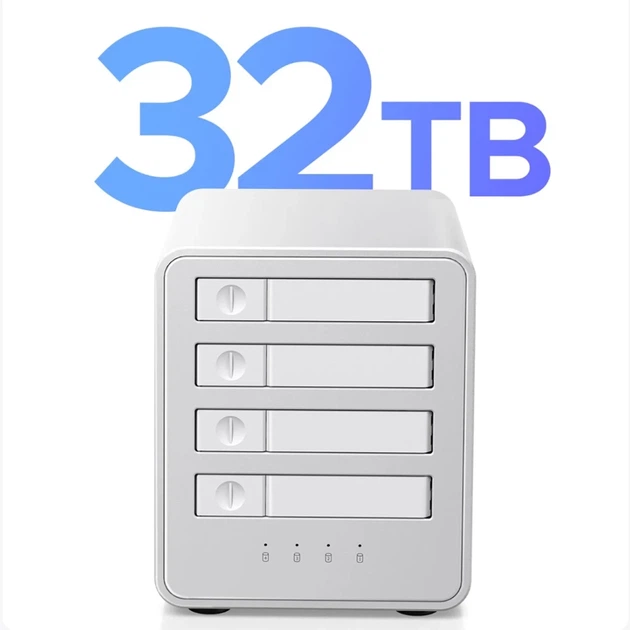 Матрица дисковая Orico 8848RC3 DAS Series 4-слотовая 2.5" HDD/SSD/M.2 SATA/mSATA White (6942227173287) - изображение 4