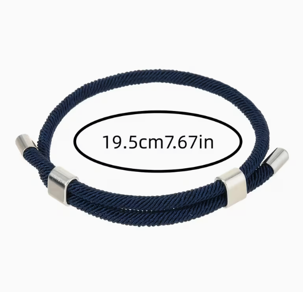 Регульований браслет удачі Sliding Buckle, Бордо, легкий та стильний чоловічий, жіночий браслет - Фото 3 Регульований браслет удачі Sliding Buckle, Бордо, легкий та стильний чоловічий, жіночий браслет - изображение 3