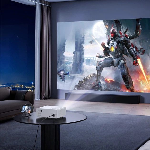 Проектор HOCO DT3 Smart electric focus projector(1080P Android version)(EU) White - изображение 3