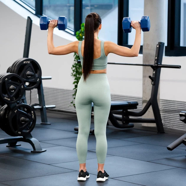 Набір композитних гантелей Gymtek G-66465 2 х 5 кг Синій (5907766664659) - зображення 7