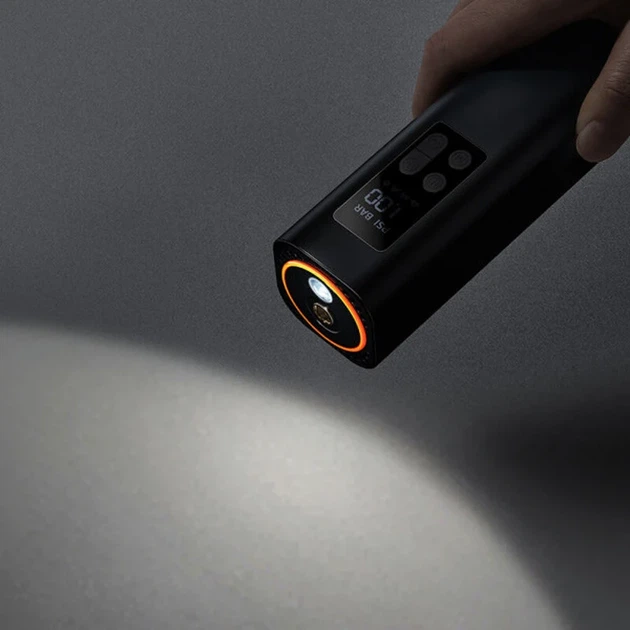 Портативный насос Baseus Super Mini Inflator Pump 3 атм ABS пластик черный - изображение 7