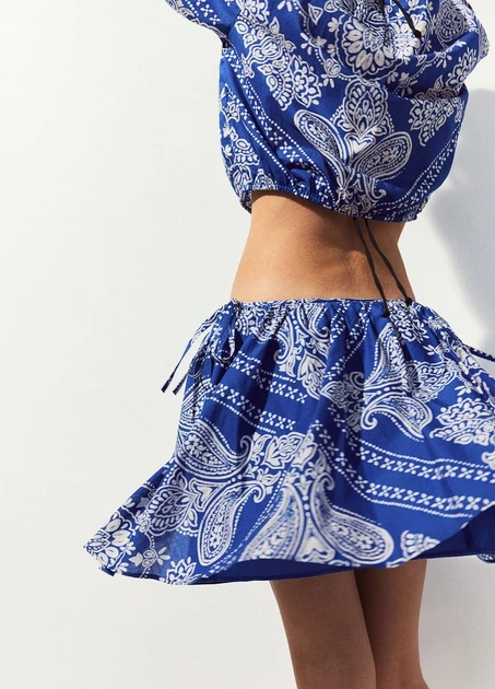 Спідниця H&M 17342 50 Синій (1225) - Фото 2 Спідниця H&M 17342 50 Синій (1225) - зображення 2