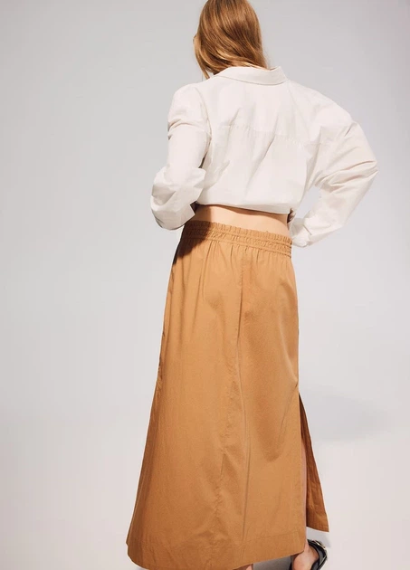 Спідниця H&M 17483 XL Світлий коричневий (1239) - Фото 2 Спідниця H&M 17483 XL Світлий коричневий (1239) - изображение 2