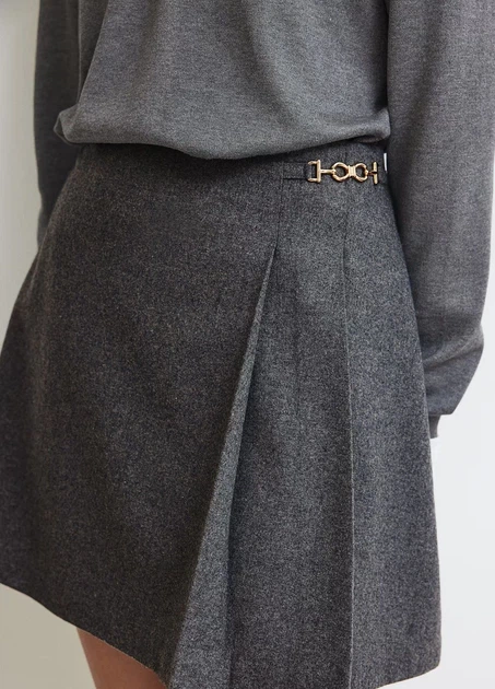 Спідниця H&M 17516 48 Темний сірий (1245) - Фото 2 Спідниця H&M 17516 48 Темний сірий (1245) - изображение 2