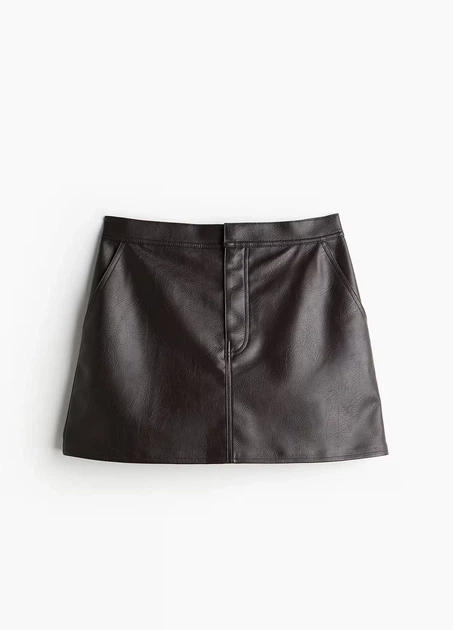Спідниця H&M 17538 42 Темний коричневий (1250) - изображение 3