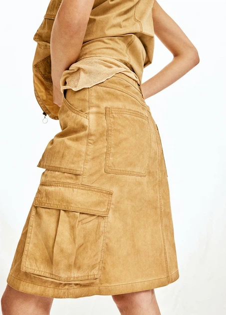 Спідниця H&M 17455 42 Бежевий (1236) - зображення 2