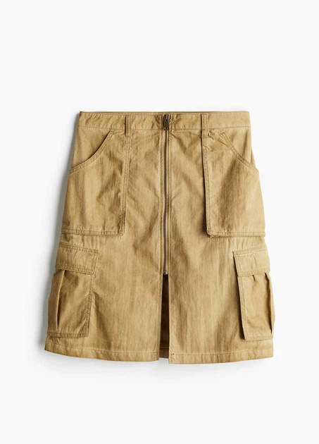 Спідниця H&M 17455 42 Бежевий (1236) - зображення 3