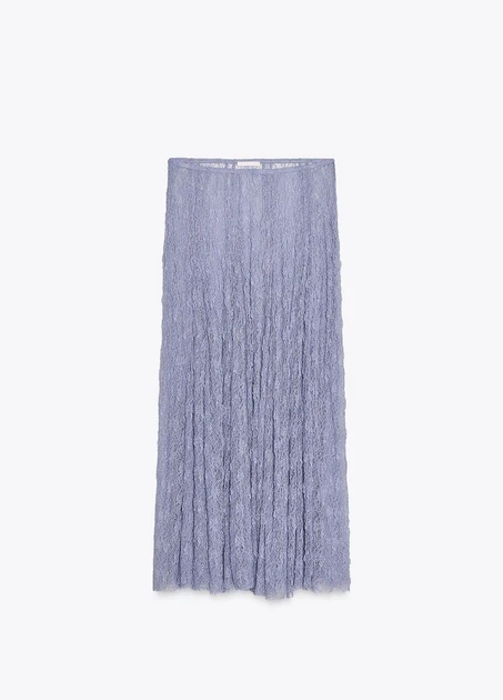 Спідниця Zara 17718 L Блакитний (1058) - Фото 4 Спідниця Zara 17718 L Блакитний (1058) - изображение 4