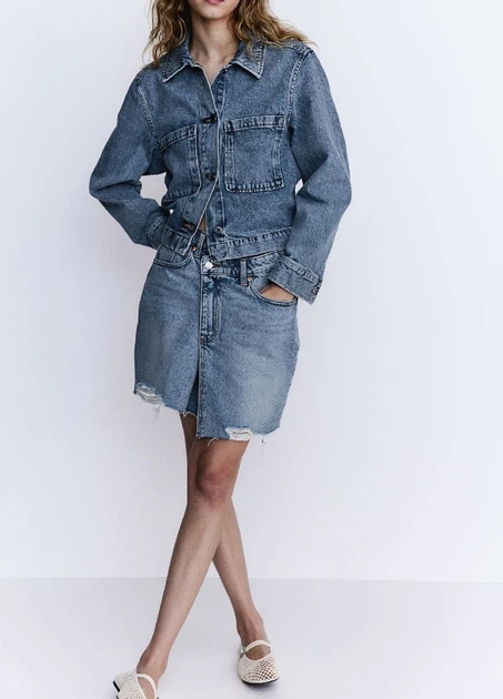 Спідниця H&M 17323 XL Синій (1221) - Фото 1 Спідниця H&M 17323 XL Синій (1221) - изображение 1