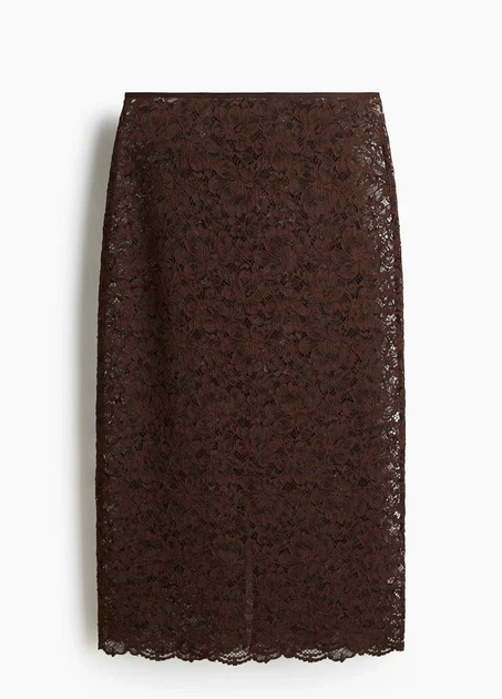 Спідниця H&M 17671 38 Темний коричневий (1295) - изображение 3