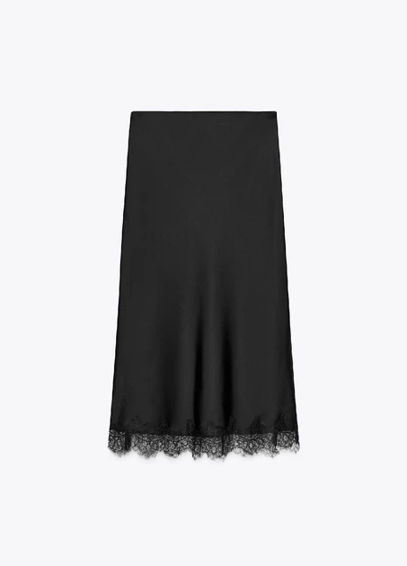 Спідниця Zara 17761 XL Чорний (4391) - Фото 4 Спідниця Zara 17761 XL Чорний (4391) - зображення 4