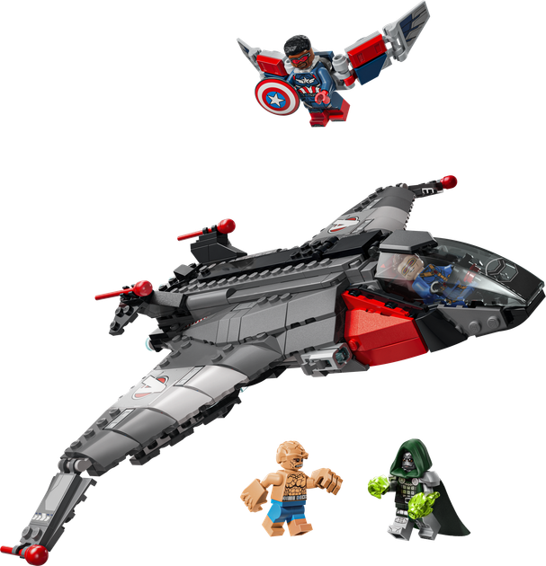 Zestaw klocków LEGO Super Heroes Avengers: Doomsday Quinjet 433 elementy (76347) - obraz 2