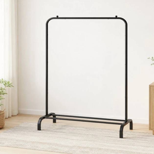 Вешалка-стойка для одежды Double Pole 110 х 40 х 150 см (R88771) Черный - изображение 9