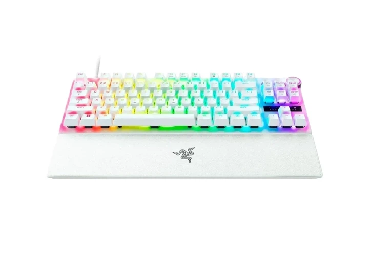 Клавіатура Razer Huntsman V3 Pro TKL White US - Фото 3 Клавіатура Razer Huntsman V3 Pro TKL White US - зображення 3
