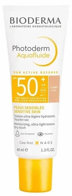 Солнцезащитный тональный флюид Bioderma Photoderm Aquafluide SPF50+ (light) - изображение 2