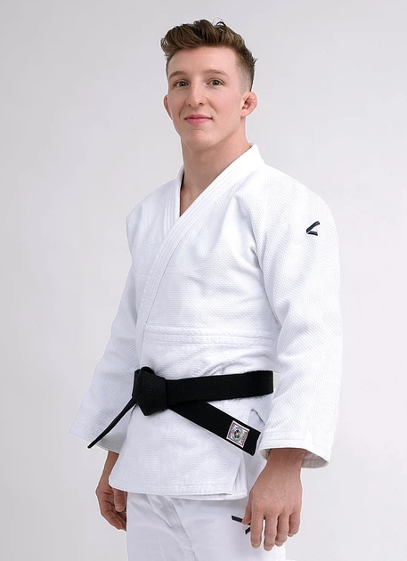 Кімоно для дзюдо тренувальне IPPONGEAR, серія ULTRALIGHT, біле, розмір 175, Slim Fit (приталений крій) - изображение 4