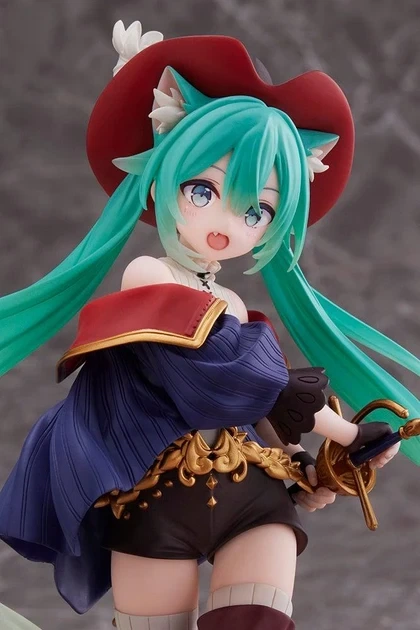 Аниме фигурка Хацуне Мику 20 см Кот в Сапогах, Hatsune Miku Cat wearing boots Fairy Tail - Фото 3 Аниме фигурка Хацуне Мику 20 см Кот в Сапогах, Hatsune Miku Cat wearing boots Fairy Tail - изображение 3
