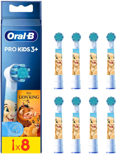 Końcówki do szczoteczki Oral-B Pro Kids Lion King 8 szt (8700216302166) - Zdjęcie 1 Końcówki do szczoteczki Oral-B Pro Kids Lion King 8 szt (8700216302166) - obraz 1