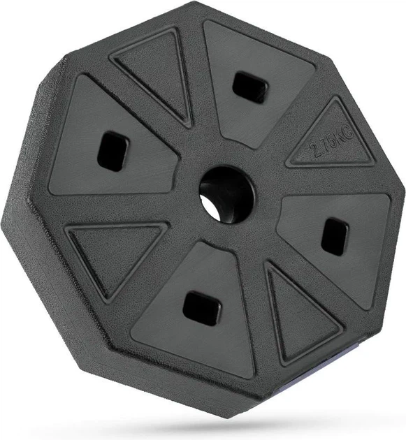 Zestaw hantli regulowanych 2 x 15 kg ze sztangą Gymtek G-66604 Granatowo-czarny (5907766666042) - obraz 16