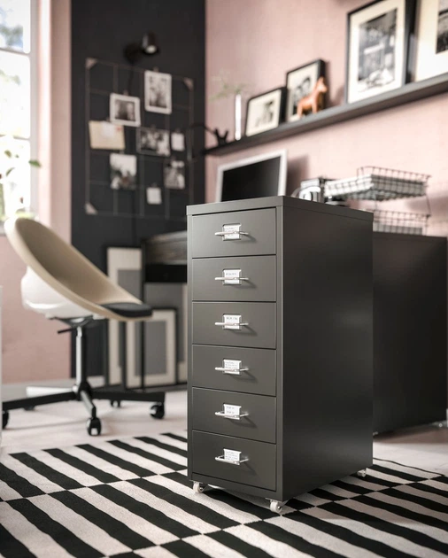 Обертовий стілець, бежевий/чорний IKEA ELDBERGET / MALSKÄR 693.318.56 - Фото 5 Обертовий стілець, бежевий/чорний IKEA ELDBERGET / MALSKÄR 693.318.56 - изображение 5