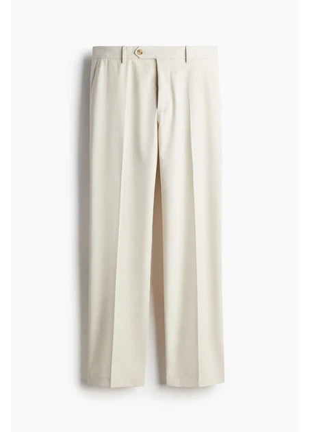 Брюки H&M W36 Молочный 1232125_молоч - Фото 1 Брюки H&M W36 Молочный 1232125_молоч - изображение 1