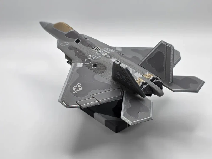Збірна модель винищувача f-22 raptor з підставкою. Aivory - изображение 3