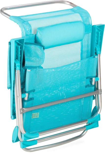 Пляжне крісло Outtec 2 в 1 з функцією шезлонга Sun Flex Бірюзове 186214 (5905884421765) - зображення 9