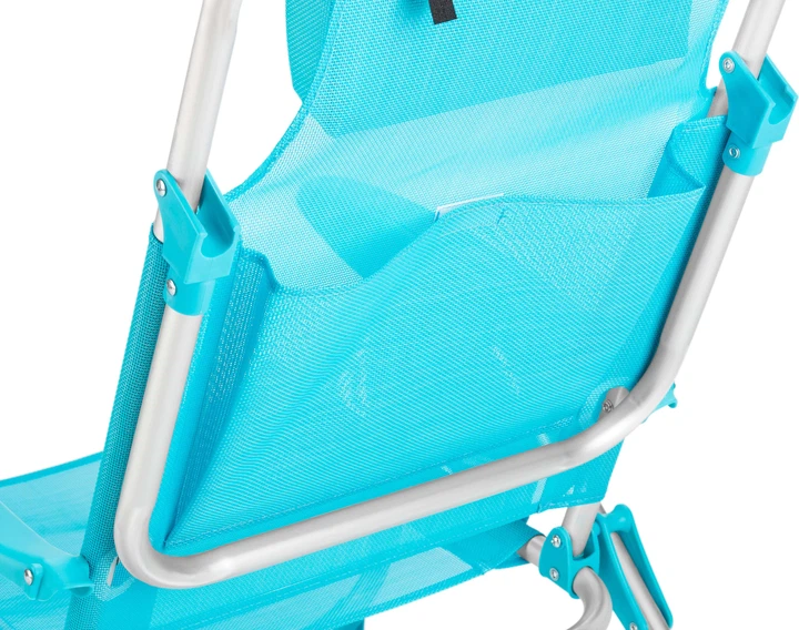 Пляжне крісло Outtec 2 в 1 з функцією шезлонга Sun Lite Бірюзове 187737 (5907766662716) - зображення 8