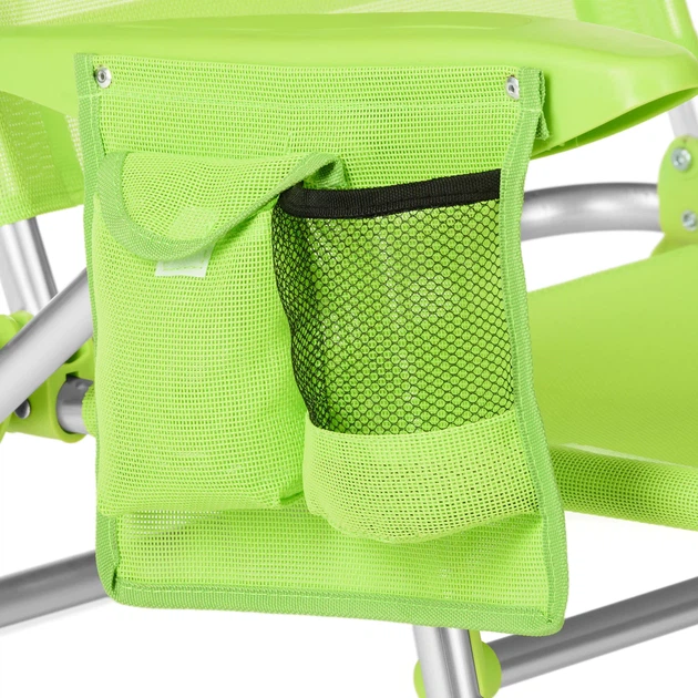 Пляжне крісло Outtec 2 в 1 з функцією шезлонга Sun Lite Лаймове 187736 (5907766664925) - зображення 9