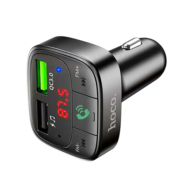 FM-трансмиттер Hoco E59 Promise QC3.0 для автомобиля с Bluetooth зарядка и поддержка SD-карты для воспроизведения музыки - изображение 5