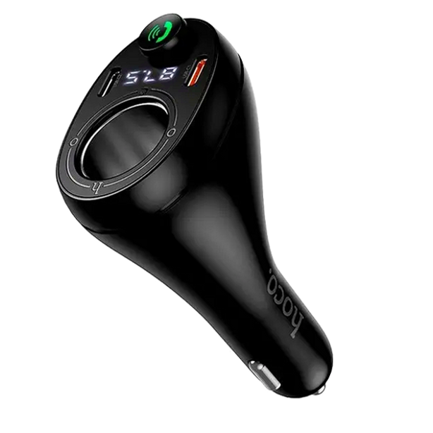 FM-трансмиттер Hoco E88 Star 35W Bluetooth для автомобиля с быстрой зарядкой 2 порта USB Type-C - изображение 4