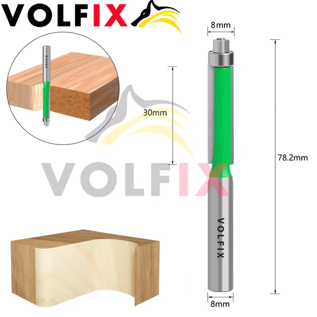 Фреза обкаточна пряма з нижнім підшипником VOLFIX FZ-20-52 d8 (FZ-20-52 d8) - зображення 2