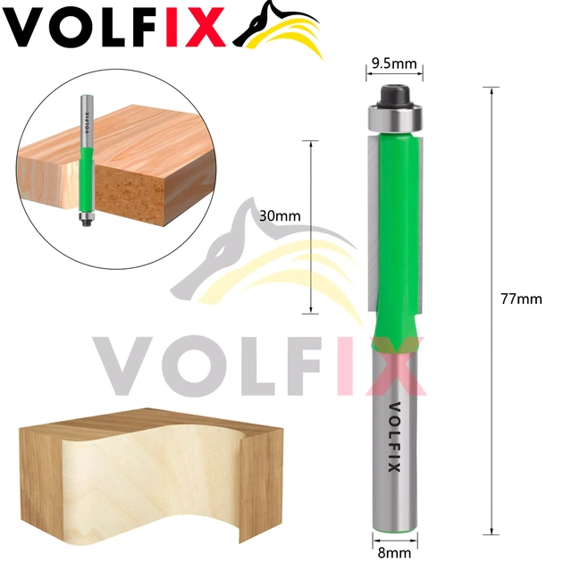 Фреза обкаточна пряма з нижнім підшипником VOLFIX FZ-20-53 d8 (FZ-20-53 d8) - Фото 2 Фреза обкаточна пряма з нижнім підшипником VOLFIX FZ-20-53 d8 (FZ-20-53 d8) - изображение 2