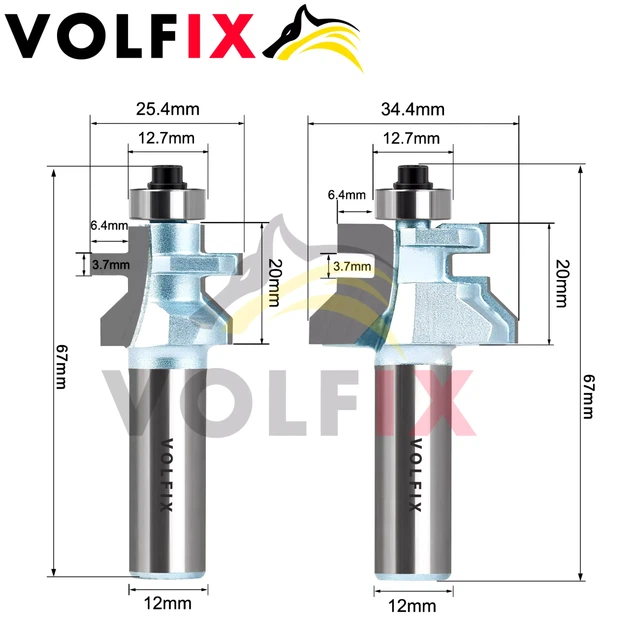 Фрези для вагонки пазо шипова фреза для обшивальної дошки VOLFIX FZ-120-801 d12 (FZ-120-801 d12) - Фото 2 Фрези для вагонки пазо шипова фреза для обшивальної дошки VOLFIX FZ-120-801 d12 (FZ-120-801 d12) - изображение 2