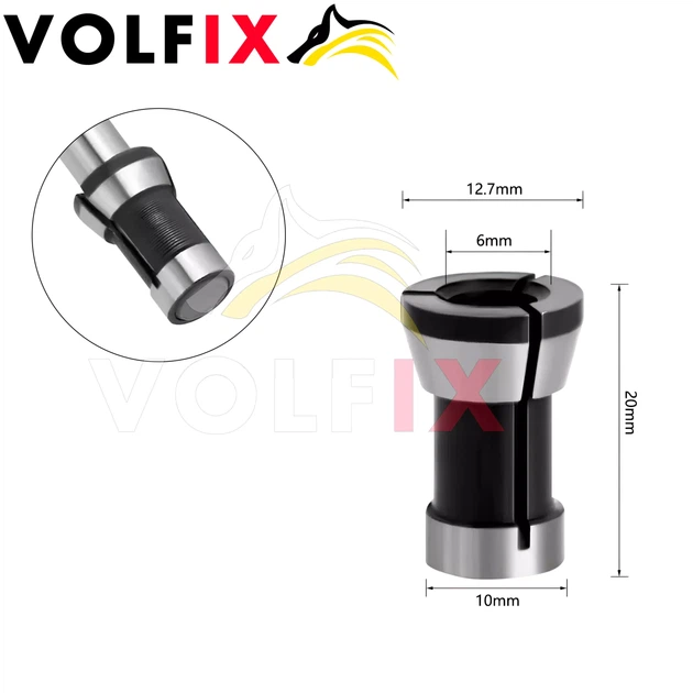 Зажимна цанга (втулка) VOLFIX для фрез на 6 мм (VT-02) (VT-02 6мм) - Фото 2 Зажимна цанга (втулка) VOLFIX для фрез на 6 мм (VT-02) (VT-02 6мм) - изображение 2