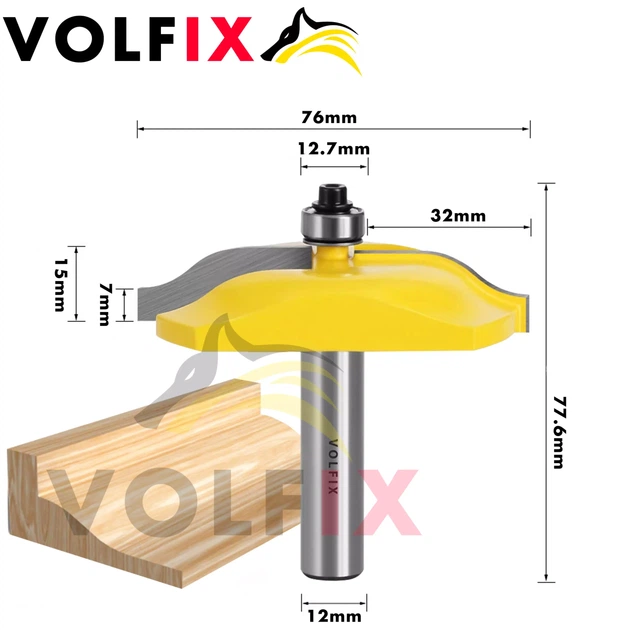 Фреза фігірейна горизонтальна для виготовлення фільонки VOLFIX FZ-120-952 d12 (FZ-120-952 d12) - Фото 2 Фреза фігірейна горизонтальна для виготовлення фільонки VOLFIX FZ-120-952 d12 (FZ-120-952 d12) - зображення 2