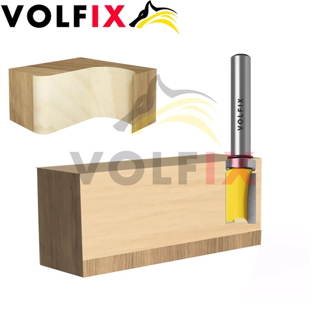 Фреза обкаточна пряма з верхнім підшипником VOLFIX FZ-120-492 d8 (FZ-120-492 d8) - Фото 3 Фреза обкаточна пряма з верхнім підшипником VOLFIX FZ-120-492 d8 (FZ-120-492 d8) - изображение 3
