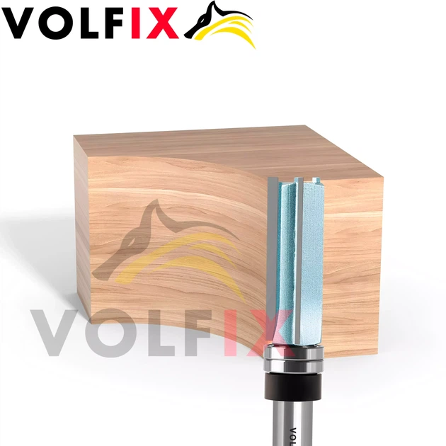 Фреза обкаточна пряма з верхнім підшипником VOLFIX FZ-120-487 d12 (FZ-120-487 h-51 d12) - изображение 4
